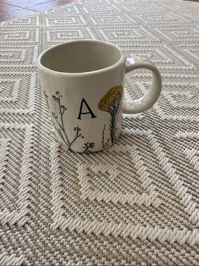 Anthropologie “A” coffee mug